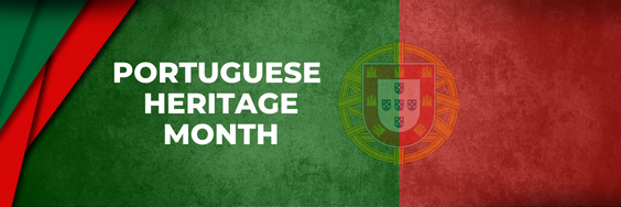 A graphic celebrating Portuguese Heritage Month.